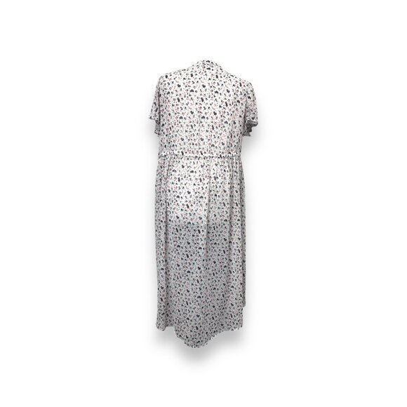 Torrid Women’s White Sheer Hi-Low Surplice Floral Coverup Tunic Plus size 1 - Picture 2 of 8